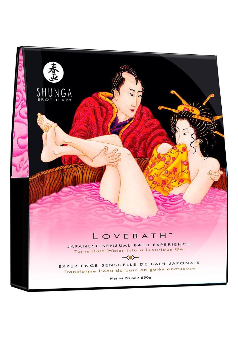 Гель для ванни Shunga LOVEBATH - Dragon 650гр, робить воду ароматним желе з SPA ефектом