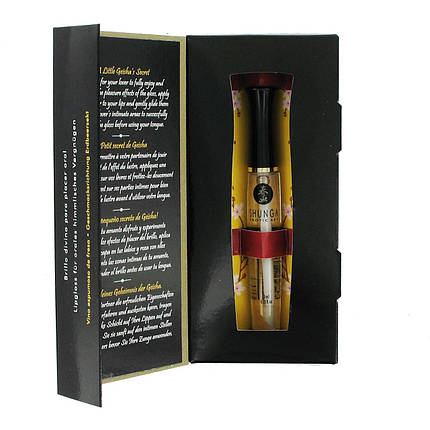 Стимулюючий блиск для губ Shunga LIPGLOSS - Sparkling Strawberry Wine (10 мл), ефект поколювання, фото 4