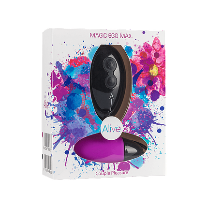 Потужне віброяйце Alive Magic Egg MAX Violet з пультом ДУ, потужне AL40623, фото 2