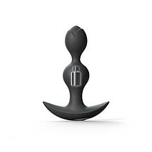 Анальний стимулятор, гнучкий з вібрацією Love TWINNY BUD Black SO4873, фото 2