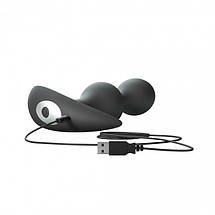 Анальний стимулятор, гнучкий з вібрацією Love TWINNY BUD Black SO4873, фото 3