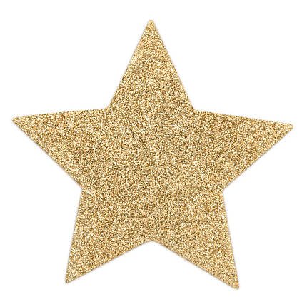 Bijoux Indiscrets - наклейки на соски Flash Star Gold, фото 2