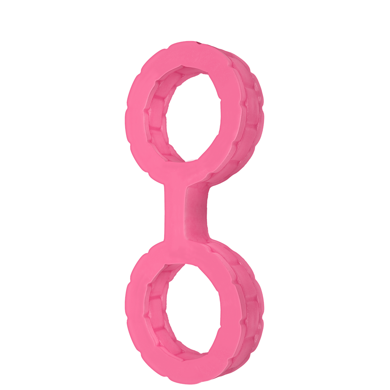 Наручники з силікону Doc Johnson The Cuffs Small - Pink, добре тягнуться, для рук і для ніг SO1966