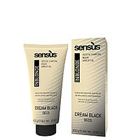 Черный осветляющий крем с Растительным углем 7 тонов SENS.ÙS VEGAN Cream Plus Deco InBlonde Black