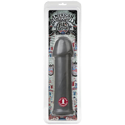 Фалоімітатор для фістингу American Bombshell - B-10 Torpedo - Gun Metal SO4921, фото 2