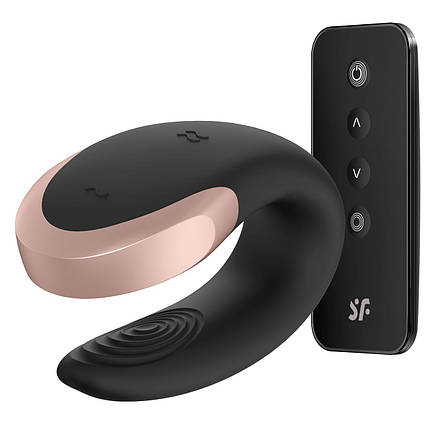 Смарт-вібратор для пар Satisfyer Double Love (Black) SO4930, фото 1