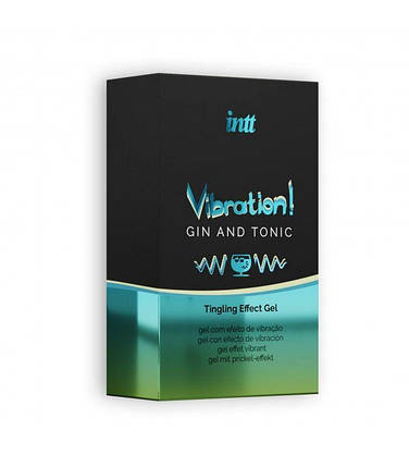 Рідкий вібратор Intt Vibration Gin Tonic (15 мл) (підмокша упаковка), фото 4