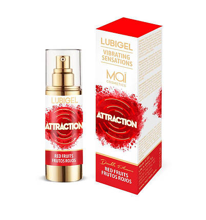 Рідкий вібратор MAI Lubigel Red Fruits (30 мл), густий гель, дуже смачний, діє до 30 хвилин, фото 1