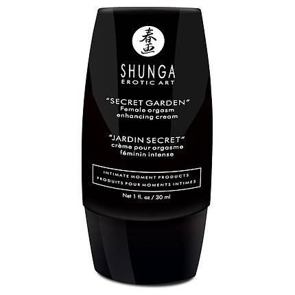 Стимулюючий гель для клітора Shunga Secret Garden (30 мл), розігрівання, поколювання, фото 3