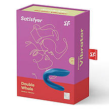 Вібратор для пар Satisfyer Double Whale з двома двигунами SO1643, фото 2