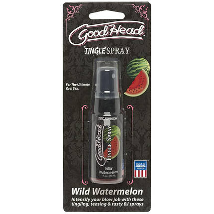 Спрей для мінету Doc Johnson GoodHead Tingle Spray - Watermelon (29 мл) зі стимулювальним ефектом, фото 2