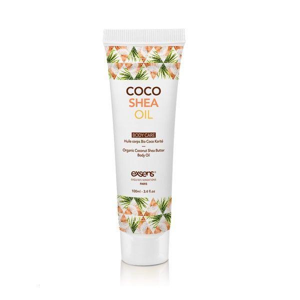 Органическое кокосовое масло Карите (Ши) для тела EXSENS Coco Shea Oil 100 мл, сертификат ECOCERT - фото 1 - id-p1463721581