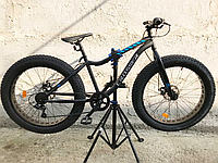 Елосипед Crosser Fat Bike 26" (Стальная рама 16) черно-синий