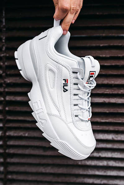 White on cheap white fila