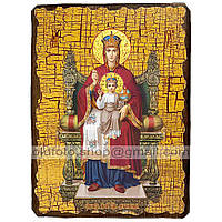 Державная Икона Пресвятой Богородицы ,икона на дереве 130х170 мм
