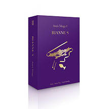 Романтичний подарунковий набір RIANNE S Ana's Trilogy Set II: пробка 2,7 см, ласо для сосків, маска, фото 2