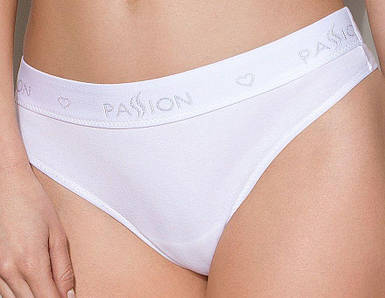 Трусики-бразиліана з бавовни Passion PS005 PANTIES white, size XL