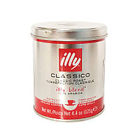Кофе молотый illy Espresso Classico 125 гр ж/б Италия Илли Классико средней обжарки
