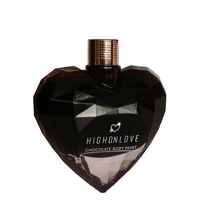 Преміум фарба для тіла HighOnLove Chocolate Body Paint (100 мл) з какао, кофеїном, олією канабісу, фото 3