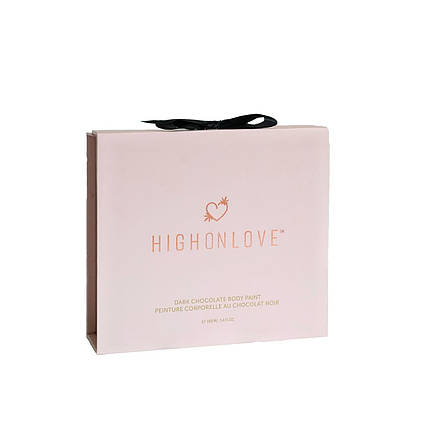 Преміум фарба для тіла HighOnLove Chocolate Body Paint (100 мл) з какао, кофеїном, олією канабісу, фото 4