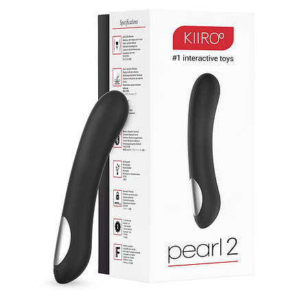 Інтерактивний вібростимулятор точки G Kiiroo Pearl 2 Black SO2903, фото 1