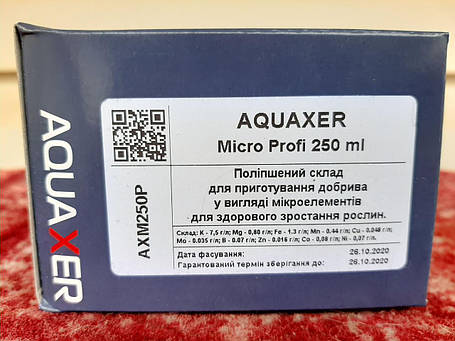 Добриво для акваріумних рослин AQUAXER Micro Profi, мікроелементи 250 ml, на 25000 л., фото 1