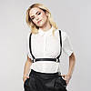 Портупея Bijoux Indiscrets MAZE - X Harness Black, екошкіра, фото 7