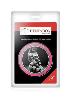 Скотч для бондажу Fetish Tentation Fuchsia (15м), не липне до шкіри та волосинок, тільки сам до себеSO4445, фото 2