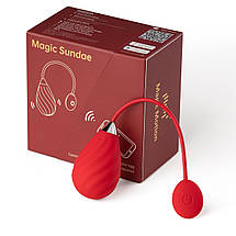 Смарт-віброяйце Magic Motion Sundae Red SO4469, фото 4