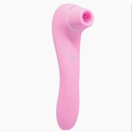 Вібратор і вакуумний кліторальний стимулятор Alive Midnight Quiver Pink - секс-грашка 2в1 SO4473, фото 2