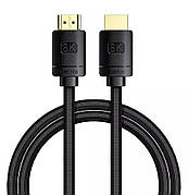 Кабель (перехідник) Baseus High Definition Series HDMI - HDMI 8K 2 м Чорний (CAKGQ-K01)