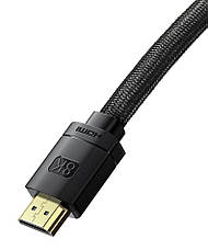 Кабель (перехідник) Baseus High Definition Series HDMI - HDMI 8K 2 м Чорний (CAKGQ-K01), фото 5