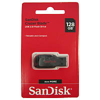 Флешка 128Gb SanDisk  Cruzer Blade Black/red USB2.0