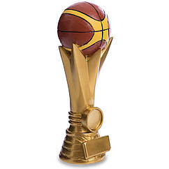 Статуетка сувенірна баскетбольна "Баскетбольний мяч" 19x7x6 см нагородна спортивна (HX3218-A)