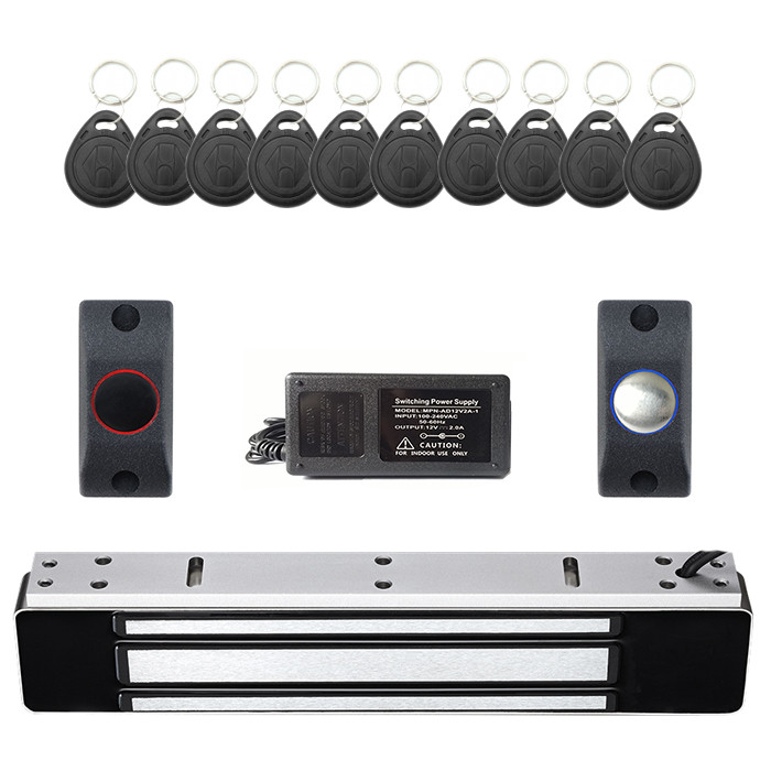 Електромагнітний замок для вулиці 280 кілограмів з захистом від копіювання ключа, фото 1