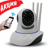 Камера Ip видеонаблюдения Wifi microsd 6030 Беспроводная поворотная видеокамера для дома с записью Ipcam dzn