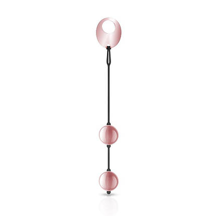 Металеві вагінальні кульки Rosy Gold - Nouveau Kegel Balls, вага 376гр, діаметр 2,8см SO4594, фото 1