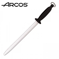 Мусат для заточки ножей Arcos длина 30 см, Мусат черный для всех видов ножей, Точилка ручная для ножей 30 см