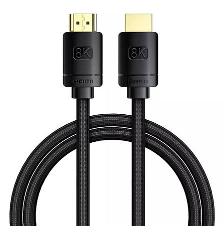 Кабель (перехідник) Baseus High Definition Series HDMI - HDMI 8K 3 м Чорний (CAKGQ-L01), фото 1