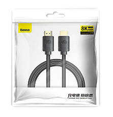 Кабель (перехідник) Baseus High Definition Series HDMI - HDMI 8K 3 м Чорний (CAKGQ-L01), фото 6