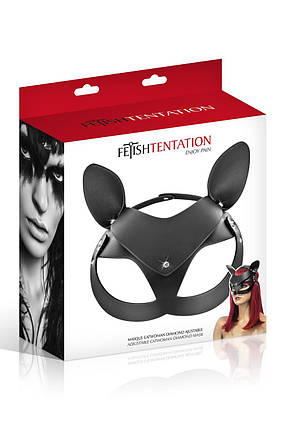 Маска кошки Fetish Tentation Adjustable Catwoman Diamond Mask, фото 2