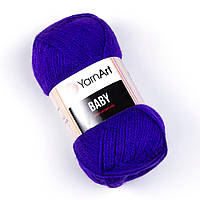Пряжа YarnArt Baby (Бейби) 203 фиолетовый (акрил, нитки для вязания)