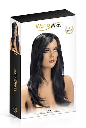 Перука World Wigs OLIVIA LONG BROWN, фото 2