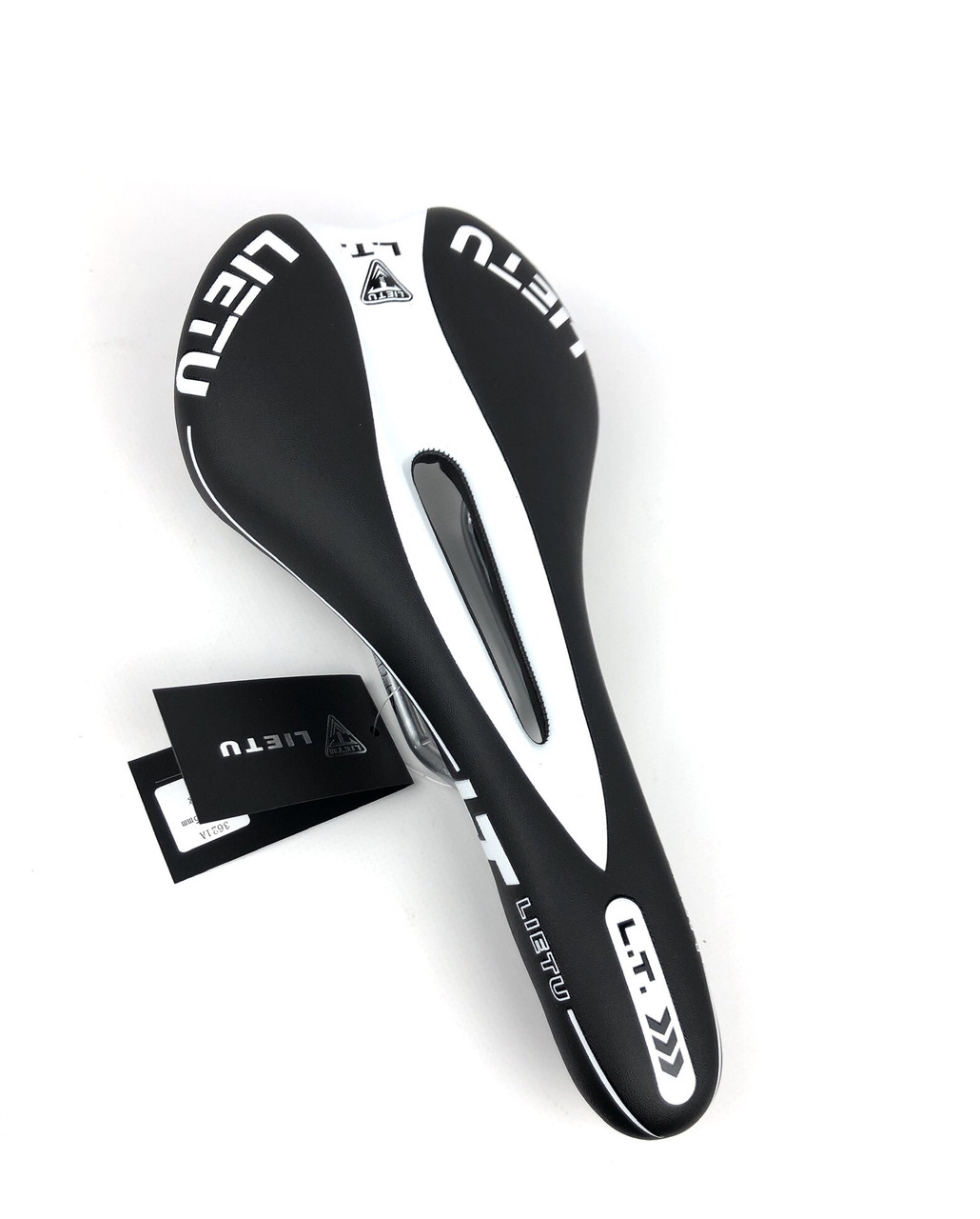 Сідло МТВ з отвором із білим ZD-023, фото 1