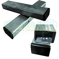 Стовпчик горизонтальний для паркану 2,5 м, сталева труба для паркану "Стандарт", оцинкований стовпчик для паркану металевий