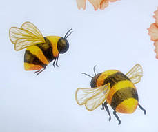 Вінілові наклейки на стіну Польові квіти соняшники (лист 60 х 90см)  Б139, фото 3