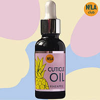 Масло Nila для кутикулы Cuticle Oil ананас стеклянный флакон с пипеткой 30 мл.