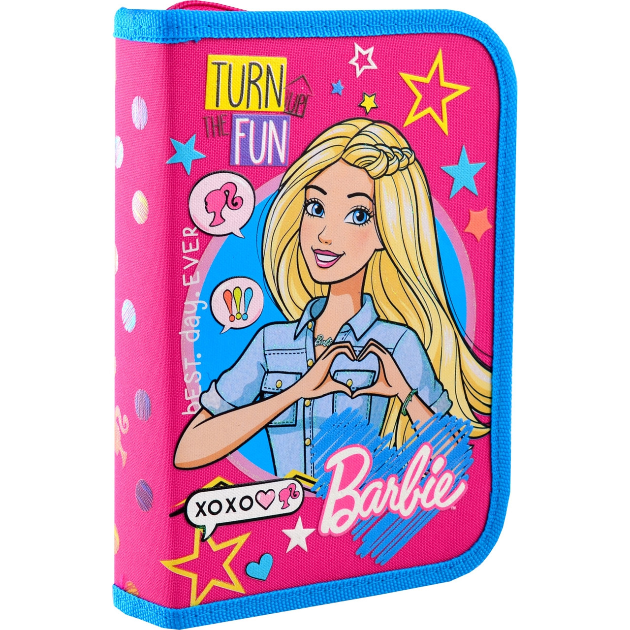 Пенал "1В" Barbie тв.,одинар.,2 клап. №532196/HP-04(48), фото 1