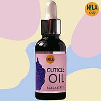 Масло Nila для кутикулы Cuticle Oil ежевика стеклянный флакон с пипеткой 30 мл.