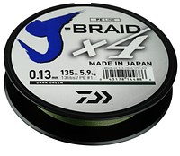 Шнур DAIWA J-Braid x4 0,13mm 5,9kg 135m dg